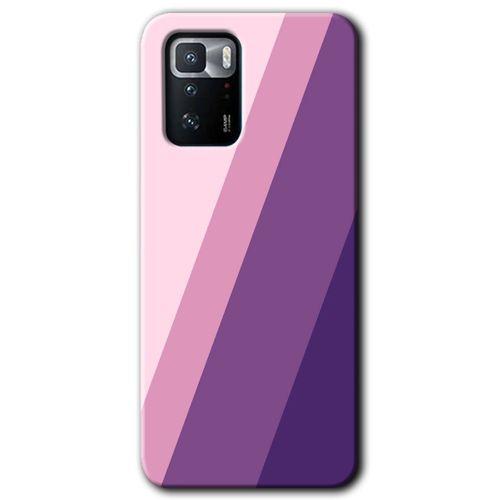 Poco x3 GT Kılıf HD Desen Baskılı Arka Kapak + Temperli Cam - Oblique