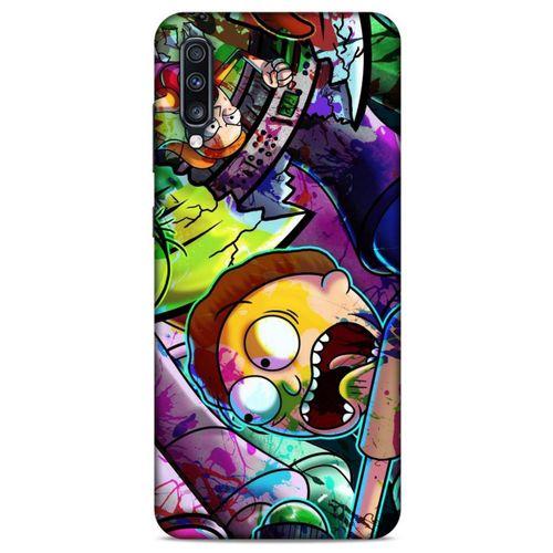 Samsung Galaxy A70s Uyumlu Kılıf Rick And Morty (41) Tank Kılıf Story Train Rick