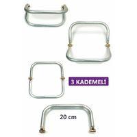 3 Kademeli Gizli Metal Mango Çanta Bursu – 20 cm - Metal Çanta Aparatı