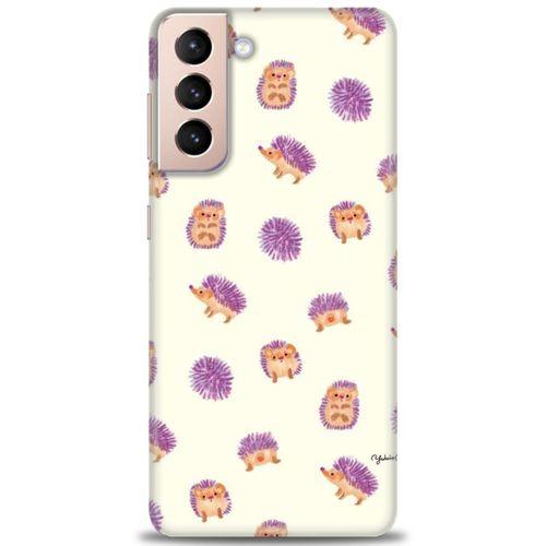 Samsung Galaxy S21 FE Kılıf HD Baskılı Kılıf - Minik Kirpiler + Tam Ekran Koruyucu