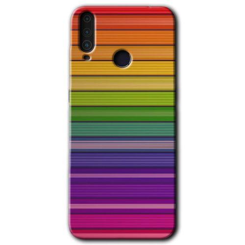 General Mobile GM 10 Kılıf HD Desen Baskılı Arka Kapak - Colorful Lines