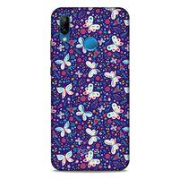 Huawei P20 Lite Kılıf Kelebek Etkisi (3) Kapak Kırmızı Lacivert