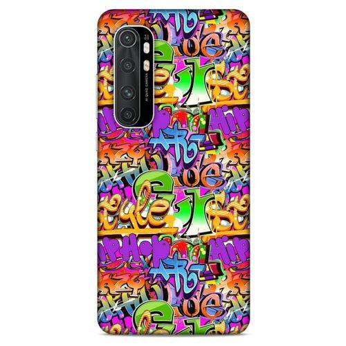 Graffitix (14) Desenli Silikon Kapak Xiaomi Mi Note 10 Lite Kılıf