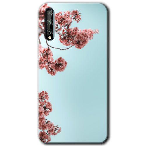 Huawei Y8P HD Baskılı Kılıf + 9D Tam Ekran Koruyucu - Japon Çiçeği