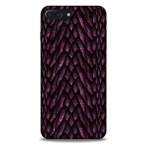 Apple Iphone 8 Plus Kılıf Dragons (7) Telefon Kılıfı Ejderha Skin Bordo