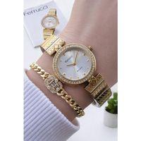 Ferrucci Çelik Kordon 2 Yıl Garantili 3 Atm Suya Dayanıklı Kadın Kol Saati+Bileklik F.EM03693.4