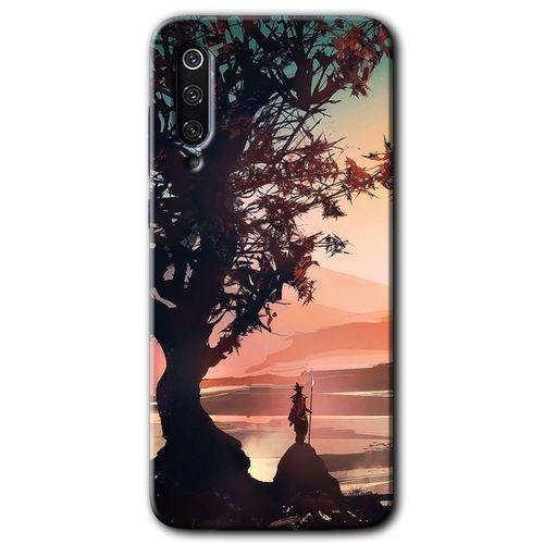 Xiaomi Mi 9 Kılıf Baskılı Kapak - Yalnız Savaşcı + 5D Tam Kaplayan Cam