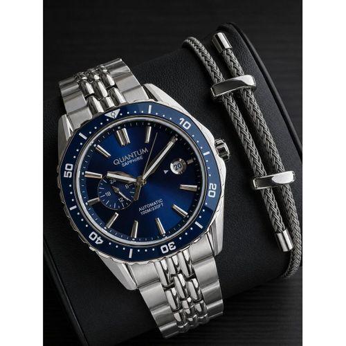 Quantum Otomatik Mekanizma Sapphire Cizilmez Cam Çelik Kordon 10 Atm Erkek Kol Saat EMG.1257.390