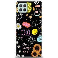 Samsung Galaxy M32 Kılıf HD Baskılı Kılıf - Happy Day + Tam Ekran Koruyucu