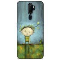 Oppo A5 2020 Kılıf Depresyon (23) Ultra Koruma Kılıfı Siyah Gri