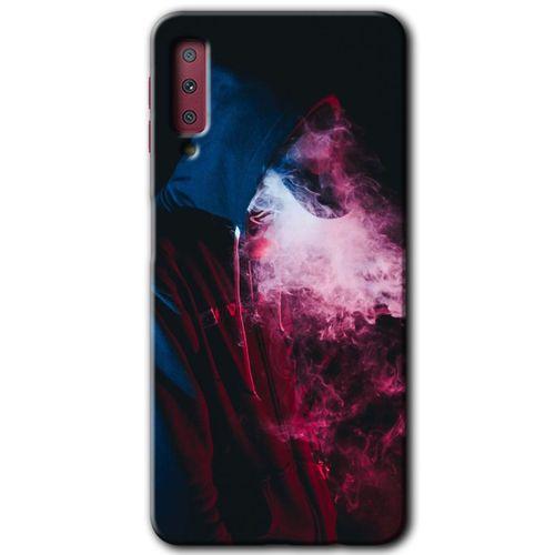 Galaxy A7 2018 Kılıf HD Desen Baskılı Arka Kapak - Smoke-Man
