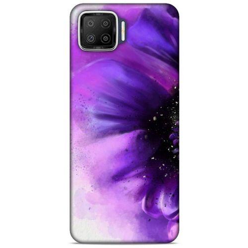 Oppo A73 Uyumlu Kılıf Mor Delisi (31) TPU Kılıf Çiçek