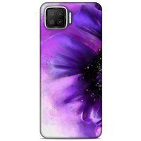 Oppo A73 Uyumlu Kılıf Mor Delisi (31) TPU Kılıf Çiçek