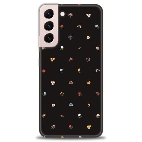 Samsung Galaxy S22 Plus Kılıf HD Baskılı Kılıf - Flower + Tam Ekran Koruyucu