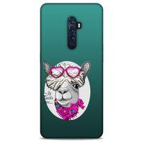 Animax Pembe Fularlı Lama Oppo Reno 2 Kılıf Desenli Silikon