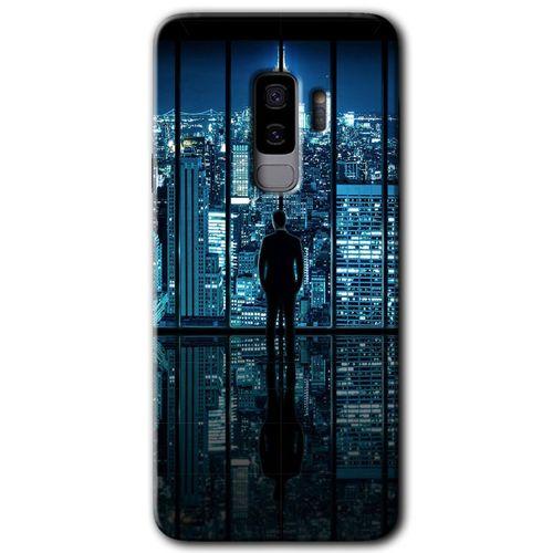 Galaxy S9 Plus Kılıf HD Desen Baskılı Arka Kapak - Şehir Manzarası + Kırılmaz Cam