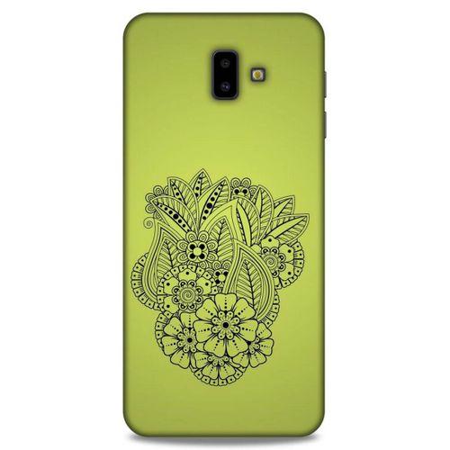 Lopard Samsung Galaxy J6 Plus Uyumlu Kılıf Tattoo's (40) Fit Silikon Kılıf Çiçek Dövmesi