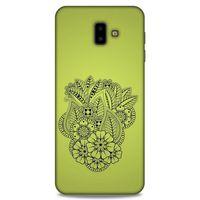 Lopard Samsung Galaxy J6 Plus Uyumlu Kılıf Tattoo's (40) Fit Silikon Kılıf Çiçek Dövmesi