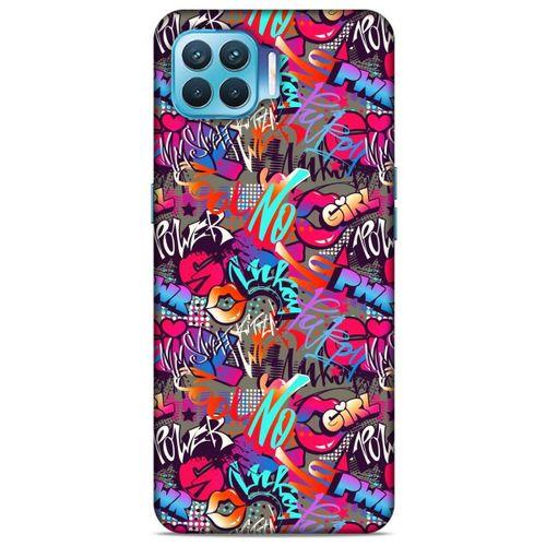 Graffitix (8) Desenli Silikon Kapak Oppo Reno 4 Lite Kılıf