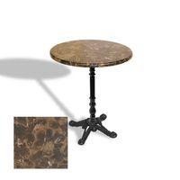 Dockers Çipa 1004 Döküm Ayak Yuvarlak Masa Çap 80cm - (Werzalit, Wermodin ve Allzalit Tabla) - Karacabey Mermer