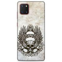 Lopard Samsung Galaxy Note 10 Lite Uyumlu Kılıf Tattoo's (6) Silikon Kılıf Siyah Gri