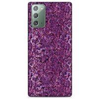 Mermer Desenli (28) Tema Arka Kapak Ametist Samsung Galaxy Note 20 Kılıf