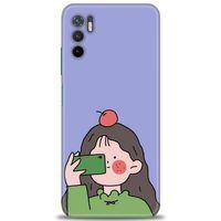 Xiaomi Redmi Note 10 5G Kılıf HD Baskılı Kılıf - Yeşil Kız + Tam Ekran Koruyucu