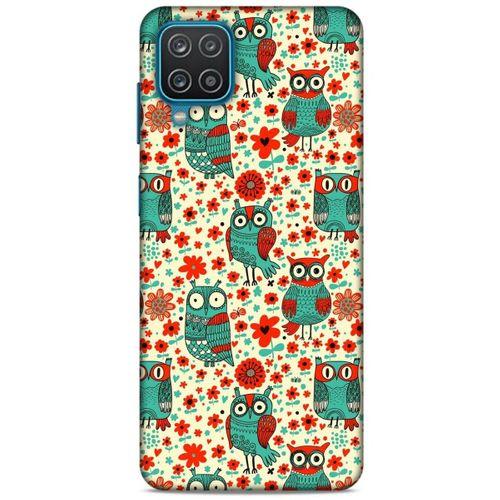 Lopard Samsung Galaxy A12 Uyumlu Kılıf Baykuşlar (14) Lansman Kılıf