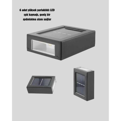 6 Led Güneş Enerjili Sensörlü Lamba – Akıllı Işık Sensörlü, Enerji Tasarruflu Bahçe Aydınlatma