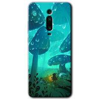 Xiaomi Mi 9T Kılıf HD Desen Baskılı Arka Kapak+Temperli Cam - Silhoutte Dropss