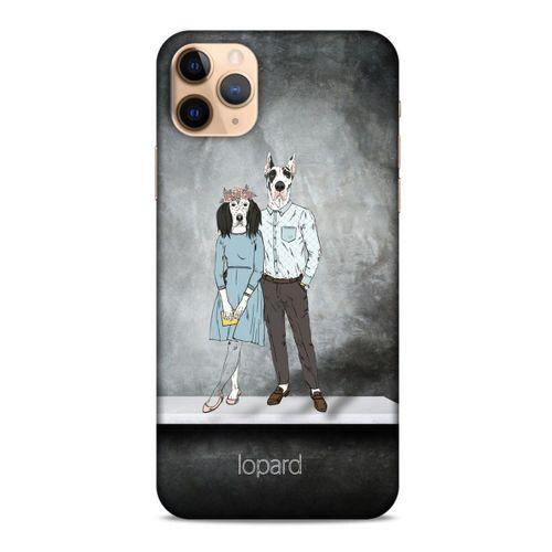 Apple Iphone 11 Pro Kılıf FunnyMaX (46) Core Armor Kılıf Antrasit Köpek