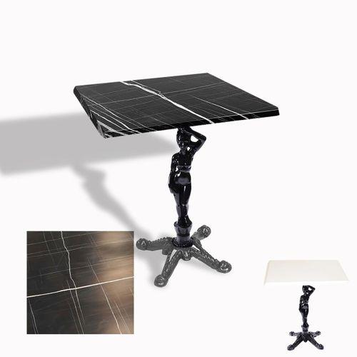 Dockers Çipa 1003 Döküm Ayak Kare Masa 80x80 cm - (Werzalit, Wermodin ve Allzalit Tabla) - Palazzo