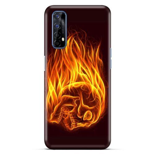 Lopard Oppo Realme 7 Uyumlu Kılıf FireX (50) Shockproof Kılıf İskelet Kafa