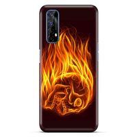 Lopard Oppo Realme 7 Uyumlu Kılıf FireX (50) Shockproof Kılıf İskelet Kafa