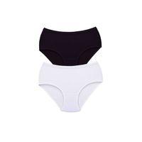 2 Adet Tutku Kadın Yüksek Bel Bato Kalın Lastik Külot S4