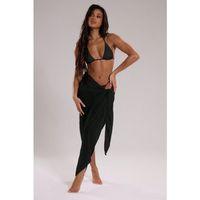 Kadın Siyah Bodrum Stili Bağlama Detaylı 150x75 Pareo