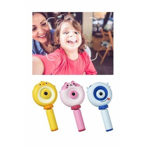 Hd Kamera Karikatür Tripodlu Çocuk Dijital Kamera Fotoğraf Makinası 1080p Video Kaydedici 2.0 İnç