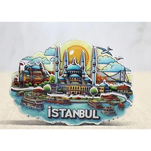 Ahşap İstanbul Temalı Magnet Alk4598