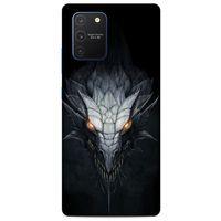 Samsung Galaxy S10 Lite Kılıf Dragons (13) Silikon Kap Gri Ejderha