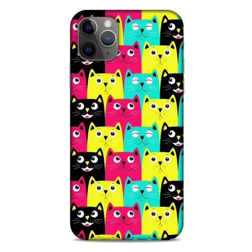 Lopard Apple Iphone 11 Pro Max Uyumlu Kılıf Kediler (40) Fit Silikon Kılıf Minnak