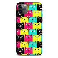 Lopard Apple Iphone 11 Pro Max Uyumlu Kılıf Kediler (40) Fit Silikon Kılıf Minnak