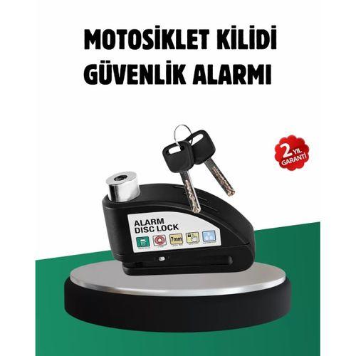 Titreşim Sensörlü Alarm Disk Kilidi Motosiklet Scooter Bisiklet