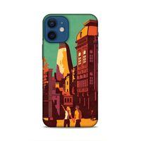 Apple iPhone 12 Mini Uyumlu Kılıf Azarbaijan (44) Tough Armor Kılıf Bakü Çizim