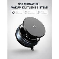 Mıknatıslı Araç Telefon Tutucu Vakum Teknolojili 360° Ayarlanabilir