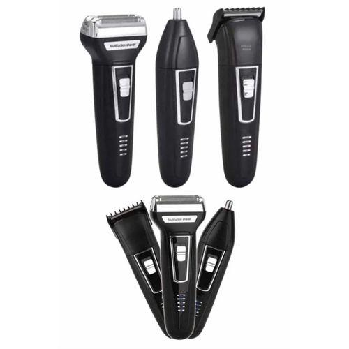 3'lü Set Saç Sakal Kesme Traş Makinesi Burun Kılı Alma Tıraş Makinesi