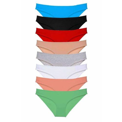 8 adet Süper Eko Set Likralı Kadın Slip Külot Set 1