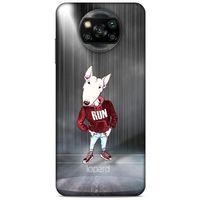 Xiaomi Redmi Poco X3 Kılıf FunnyMaX (41) Tank Kılıf Gri Bull Teriyer