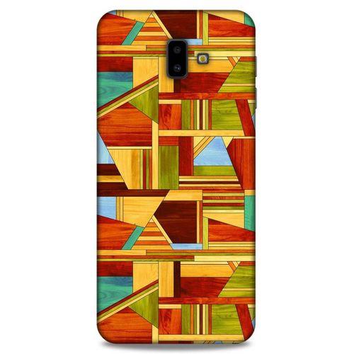 Lopard Samsung Galaxy J6 Plus Uyumlu Kılıf Wood'X (46) Core Armor Kılıf Desenli