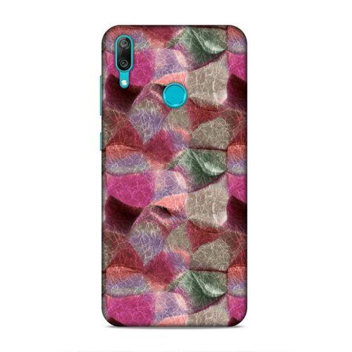 Huawei Y7 2019 Uyumlu Kılıf Romans (30) Silicone Case Pembe Yeşil