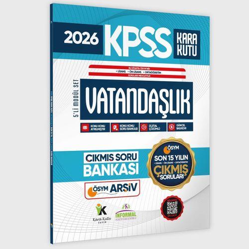 2026 FULLKPSS Lisans-Önlisans-Ortaöğretim Vatandaşlık Kara Kutu ÖSYM Çıkmış Soru Bankası Son 15 Yıl